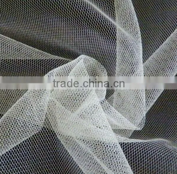 UPF Water-resistant Net Mesh Wedding Dress Fabric photo-4