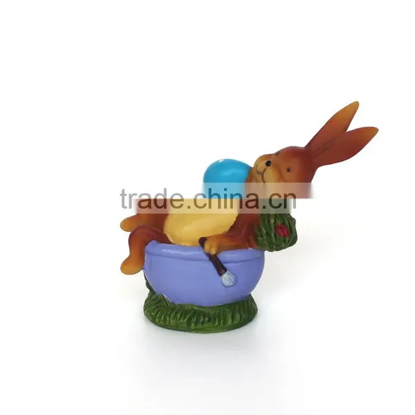 Wholesale Easter Rabbit Resin Easter Rabbit Figurine photo-5