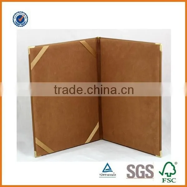 Customized Logo A4 Size Certificate Holder/genuine Leather Certificate Folder/pu Leather Certificate Portfolio photo-3