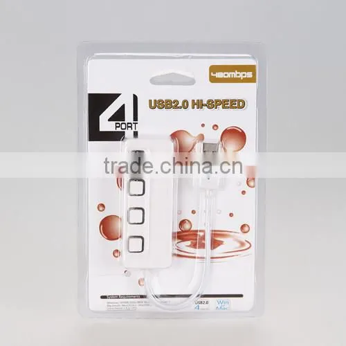 4-Port USB 2.0 Hub With Individual Power Switches and LEDs photo-3