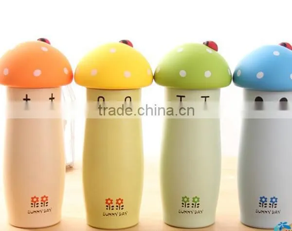 Originality Convenient Mushroom Promotional Water Bottles Double Wall Vacuum Flask photo-2