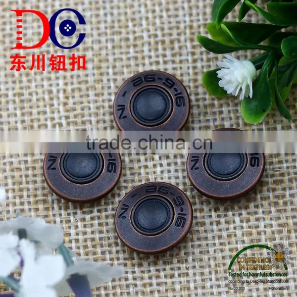 14mm Metal Brass Denim Button Ecofriendly Product Snap Button for Leather photo-5