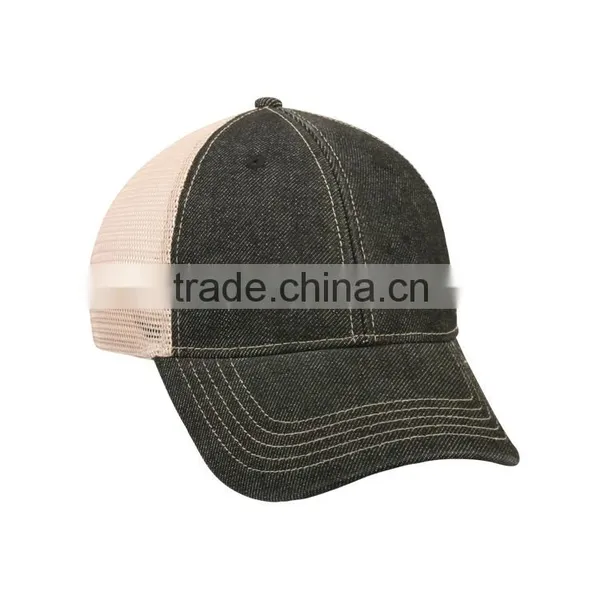 Wholesale Demin Trucker Hat With 3D Embroidery Logo Custom Mesh Cap and Hat Quality Choice photo-2