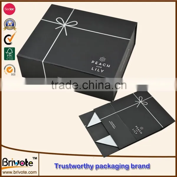 2016 Customize Paper Magnetic Closure Flat Folding Gift Box Quality Choice photo-3