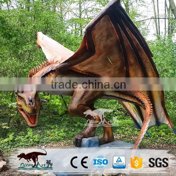 OA6111 Animatronic Dragon Western Smoking Dragon For Theme Park photo-5