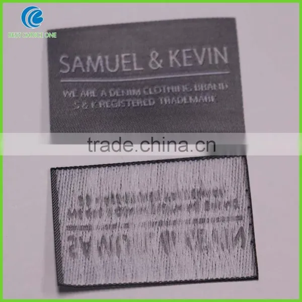 Customized Garment Woven Labels / Satin Size Labels / Brand Labels For Clothing photo-2