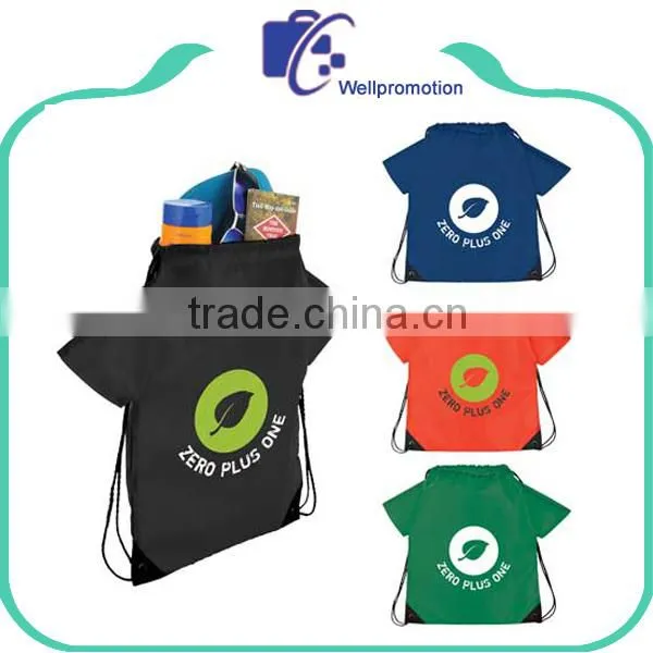 Promotional Custom Waterproof Polyester Drawstring Backpack photo-5