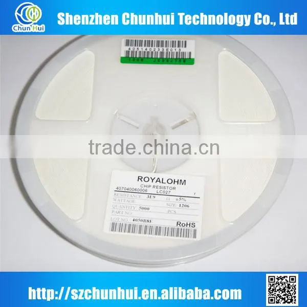 New & Original ROYALOHM 1206 5% 3.9OHM Chip Resistor