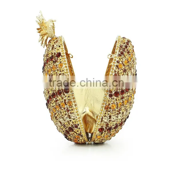 Pineapple Hard Shell Crystal Evening Bags Manufacturers China (88191A-G) photo-4