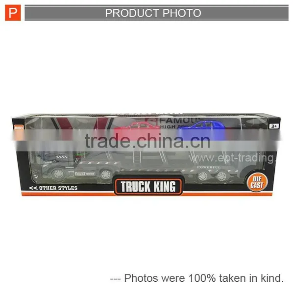 Collection Metal Car Pull Back Diecast Container Truck Toy photo-6