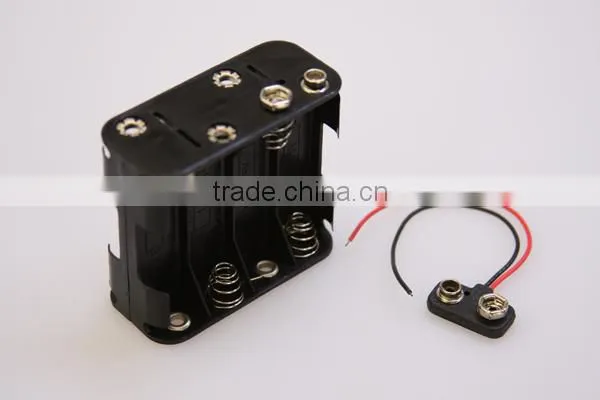 Plastic 12V 8AA Battery Case With Wire Leads Battery Holder photo-5