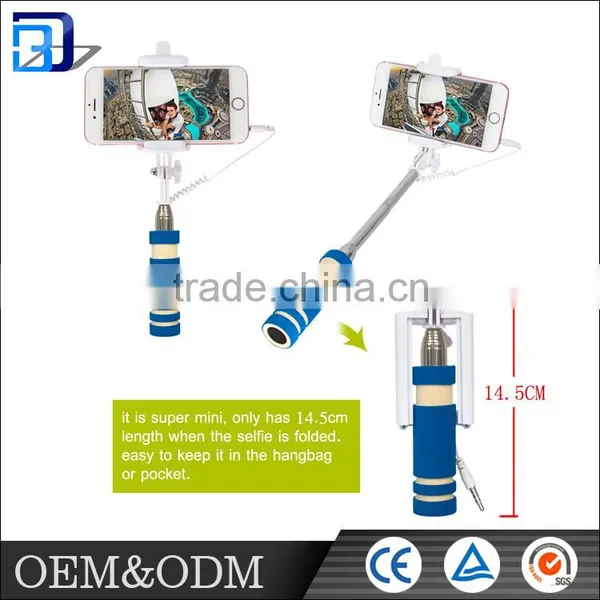 Portable Folding Monopod Stick Selfie Cable Take Pole Selfie Stick Monopod photo-6