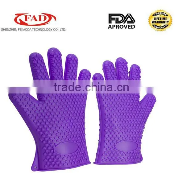 3% Discount BBQ Tools Heat Resistant Silicone BBQ/Grill Gloves photo-4