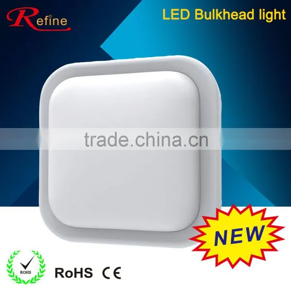 1000lumens led ceiling lamp NEW Plastic Square led bulkhead light