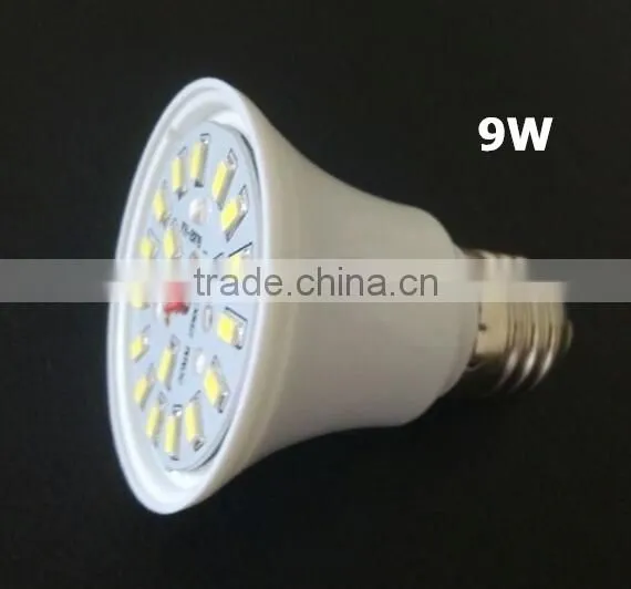 Aluminum Plastic 85-265V Smd5630 E27 Led Bulb 9w photo-2