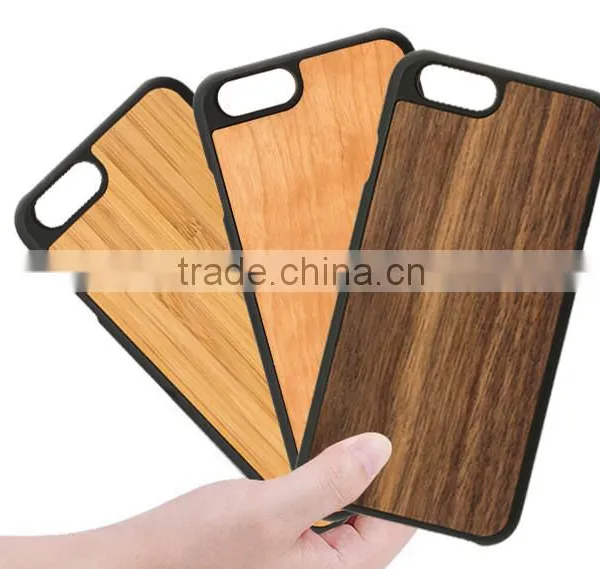 Eco-Friendly Natural Wood Phone Case PC Walnut Wood for IPhone 6/6S photo-5