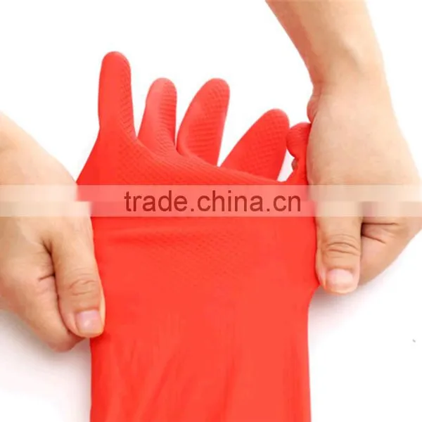 Korean Laundry Daily Cleaning Household Latex Gloves and Cashmere Waterproof Protective Kitchen Bathroom Laundry Rubber Gloves photo-5