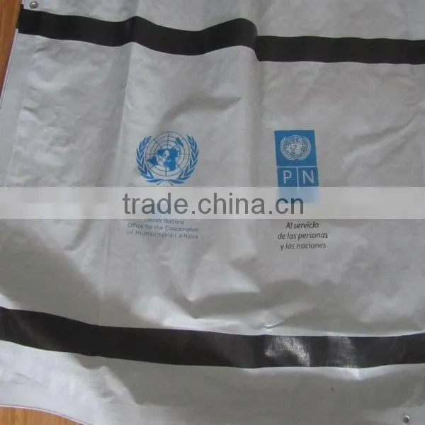UN Refuge Tent Tarp With UNHCR Logo photo-2