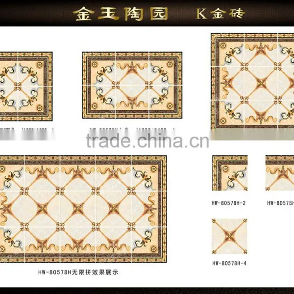 60x60 Discontinued Gilding Ceramic Carpet Floor Tiles photo-3