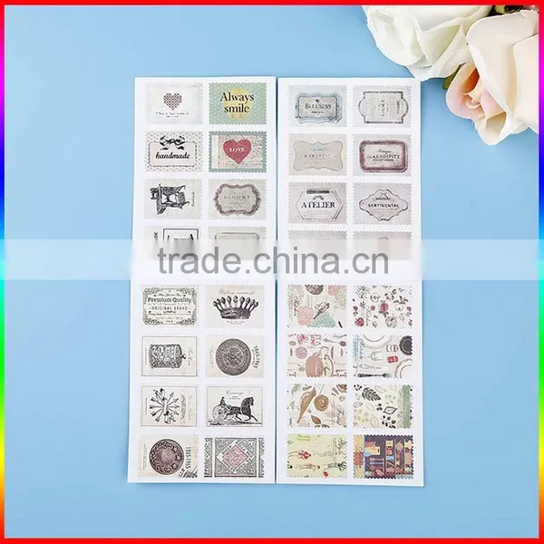 Custom Postage Stamp Design Paper Stickers Decoration Stickers photo-2
