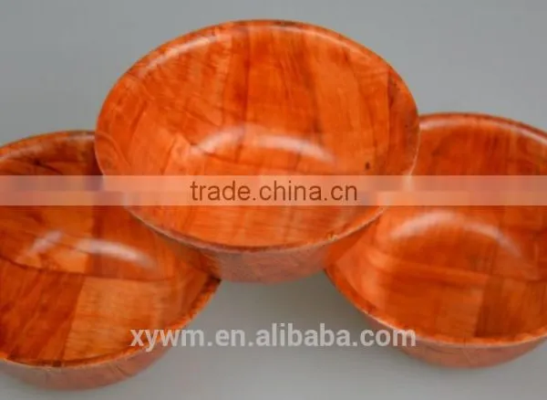 Round Woven Wooden Salad Bowl Set With 10 Sizes photo-3
