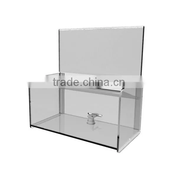 Clear PMMA Acrylic Plexiglass Donation Boxes photo-2