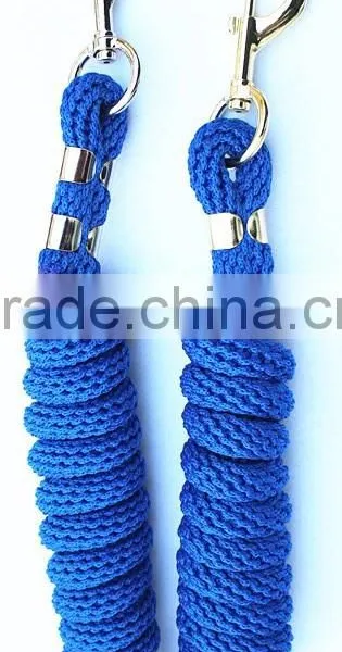 Stripe Nylon Horse Halter With Brass Hardware and Horse Lead Rope photo-6