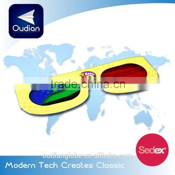OEM Paper 3D Glasses Custom Cheap 3D Paper Glasses For Movies And Magazines