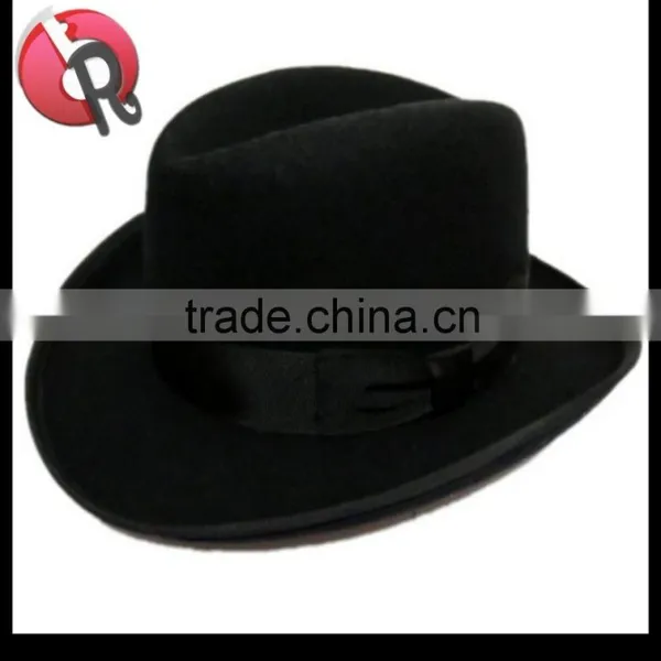 Australia Wool Felt Gangster Fedora Hat photo-3