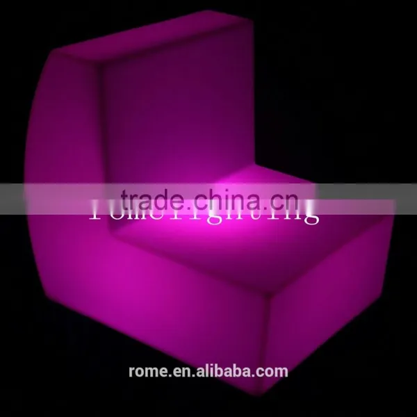 Hot Sell Led Lighting Sofa Led Rechargeable Multi Color Waterproof Modern Hard Plastic Sofa photo-3