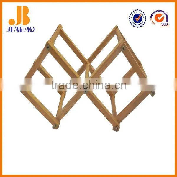 Accommodate 2 Bottle Folding Wooden Wine Rack