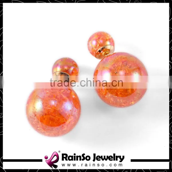 Dream Bottle Resin Balls Double Sided Earrings photo-2
