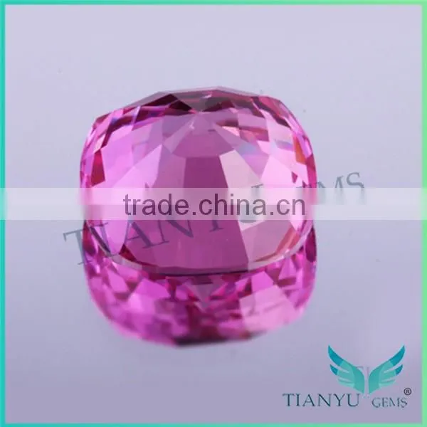 Wholesales Ruby Corundum Free Sample 5# Pagoda-shaped Rose Ruby Corundum Stone photo-3