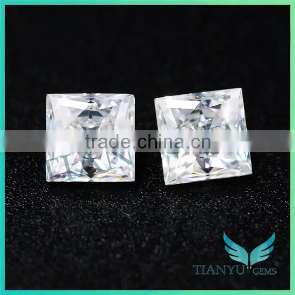 Cheap Moissanite D E F Color Eye Clean Vvs Moissanite Princess Cut Loose Diamonds photo-4