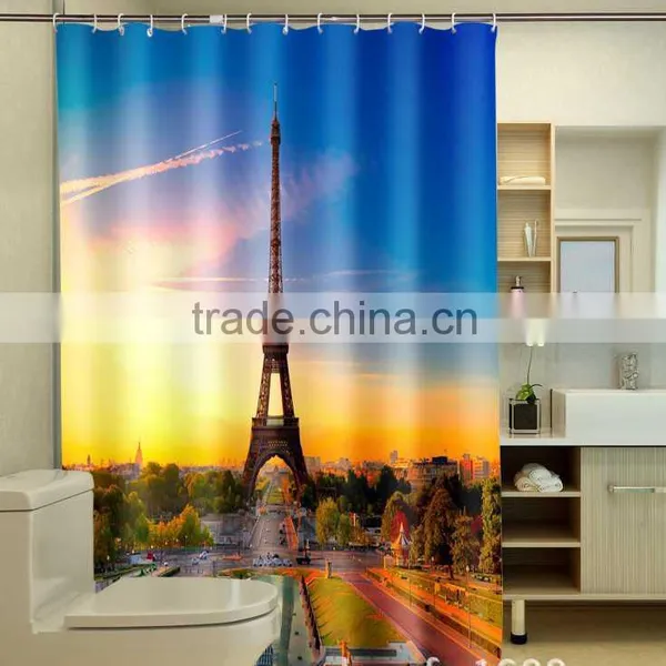 Photo Printed France Shower Curtain photo-4