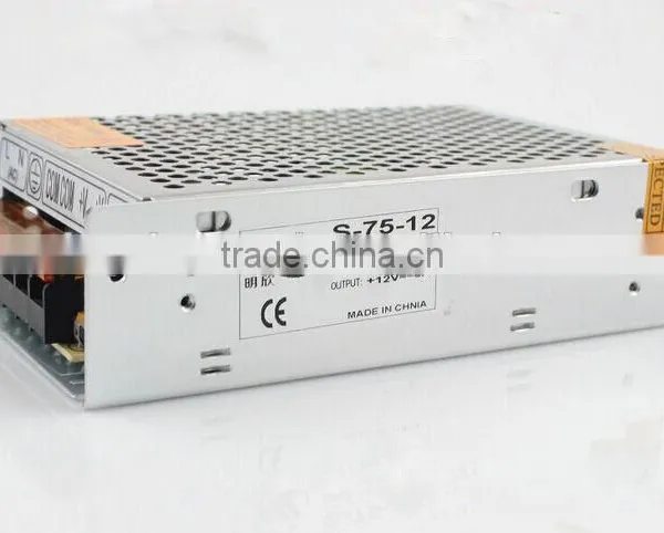 12v 6.2a LED Switching Power Supply With Monitoring of Mechanical and Electronic Lamp With Adjustable
