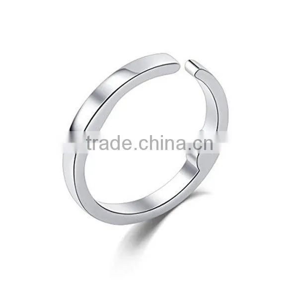 Silver anti snoring ring