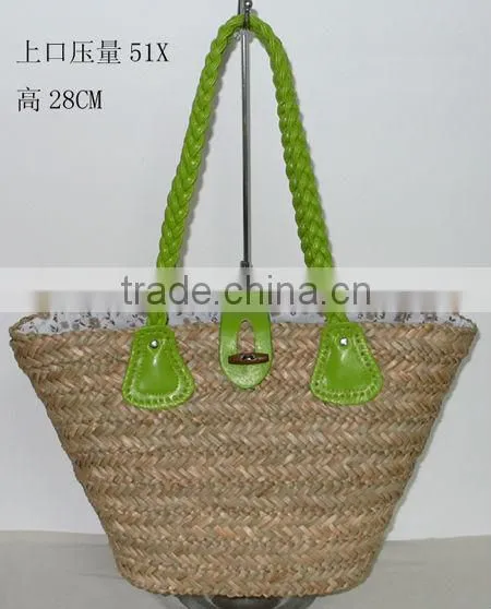 Natural Color Water Grass Straw Hand Bag