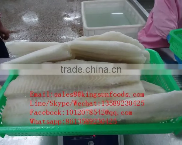 High Quality Light Salted Seafood Fish Saithe Fillet on Sale photo-3