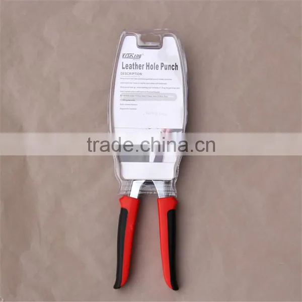 Wholesale 6 Sizes Iron Revolving Leather Hole Punch Hand Pliers for Punching Hole on Leather or Belt photo-2