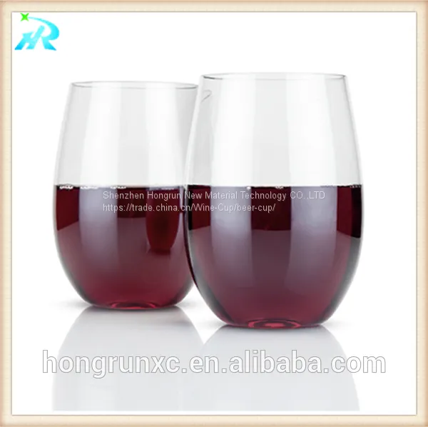 2017 New Eco-friendly Plastic Stemless Wine Glass photo-2