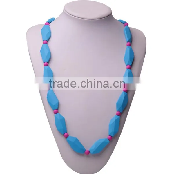 Kean BPA Free Saft Lovely Silicone Baby Beaded Necklace for Wholesale photo-5