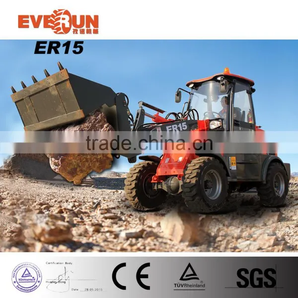 EVERUN Brand Snow Cleaning Machine 1.5 Ton China Wheel Loader With Snow Blade photo-6