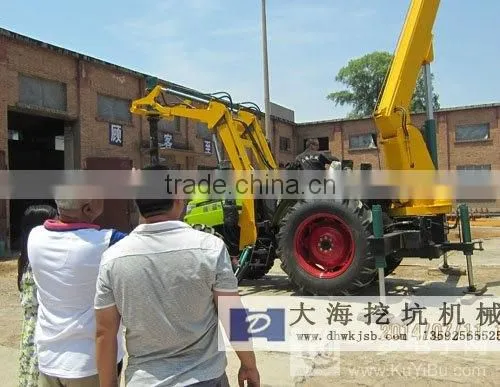 Hydraulic Earth Auger With Crane in Electric Power Facilities photo-5