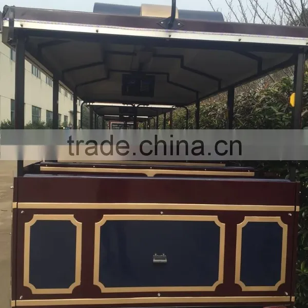 Diesel Power Trackless Tourist Fun Train, Amusement Park Train,Kids Ride Train photo-2