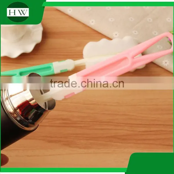 Kitchen Plastic Removable Detachable Foldable Sponge Long Handle Hanging Cup Bottle Clean Cleaning Brush photo-4