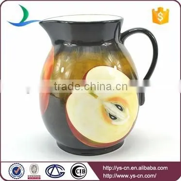 Differnt Fruit Design Decal Ceramic Water Pot Wholesale photo-2