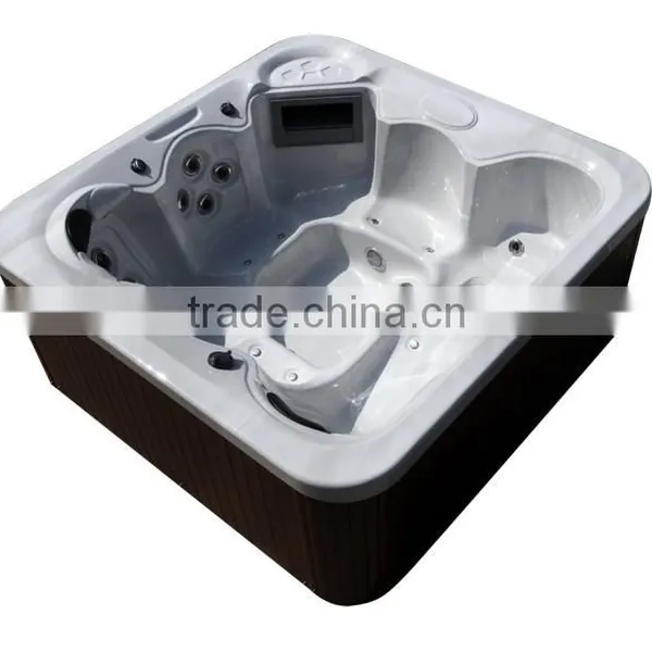 2015 Chinese LED Lights for 5 Person L312 Lucite Acrylic Outdoor Massage Bathtub photo-6
