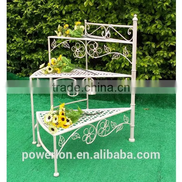 3-tier Shabby Chic Metal Flower Pot Stand PL08-5623 photo-5