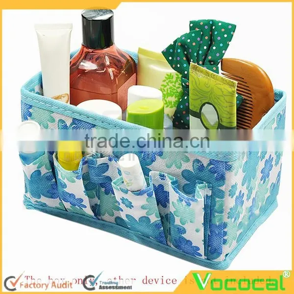 Foldable Makeup Cosmetic Storage Box Bag Organizer Jewelry Stationary Container photo-3
